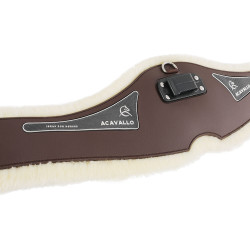 Anatomische Singel Acavallo Gel & Pvc Voering Met Verwijderbare Wol Donkerbruin