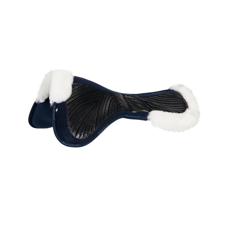 Acavallo Close Contact Classic Gel schokdemper met traagschuim en schapenvacht Acavallo Close Contact Classic Gel schokdemper met traagschuim en schapenvacht