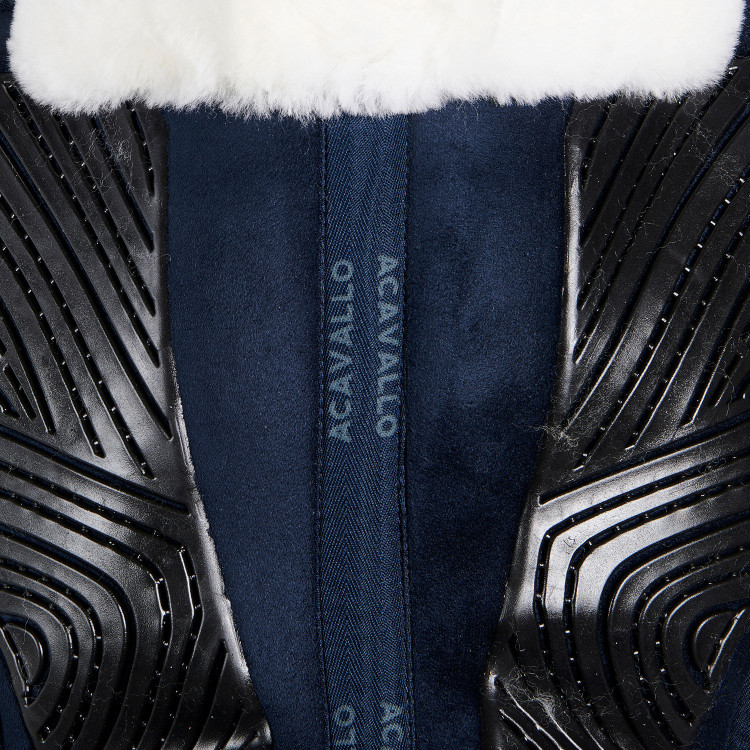 Acavallo Close Contact Classic Gel schokdemper met traagschuim en schapenvacht Acavallo Close Contact Classic Gel schokdemper met traagschuim en schapenvacht