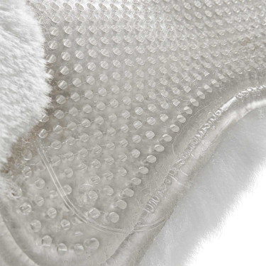 Mixte Close Contact zadelonderlegger Acavallo Classic met volledige schapenvacht Transparant / wit Mixte Close Contact zadelonderlegger Acavallo Classic met volledige schapenvacht Transparant / wit