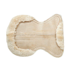 Mixte Close Contact zadelonderlegger Acavallo Classic met volledige schapenvacht Transparant / natuurlijk