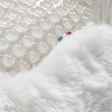 Acavallo Gel Schokdemper Volledig Lamsvel Transparant / wit