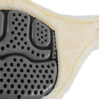 Singel Acavallo Gel & Pvc Verwijderbare voering van wol Zwart