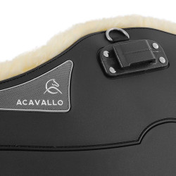 Singel Acavallo Gel & Pvc Verwijderbare voering van wol Zwart