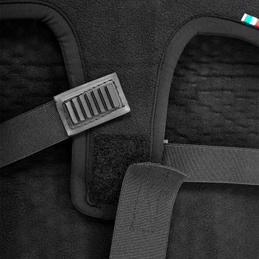 Zadeldek Acavallo Gel Out Cushion Ride 20 mm - Dressuur Zwart