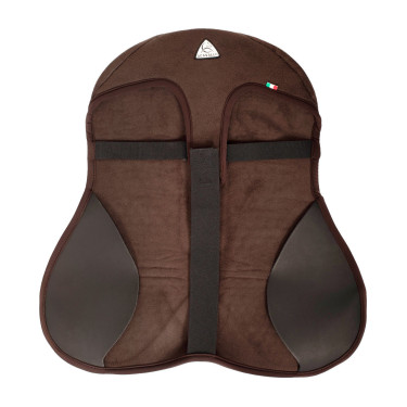 Gel-schokdemper zadelhoes Acavallo Ortho Pubis - Dressuur Bruin