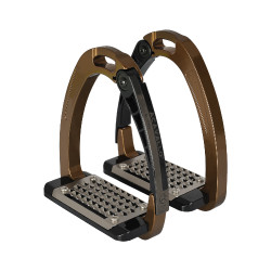Acavallo Arena AluPro stijgbeugels Brons Bruin