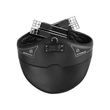 Korte singel Acavallo Gel & PVC Zwart