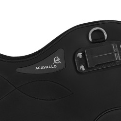 Korte singel Acavallo Gel & PVC Zwart