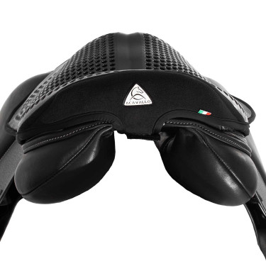 Zitkussen Acavallo Gel Out Cushion Ride 20 mm - Springen Zwart