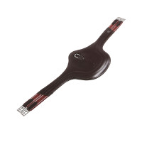 Singel met buikflap springen in leer Desiree Equestro Zwart