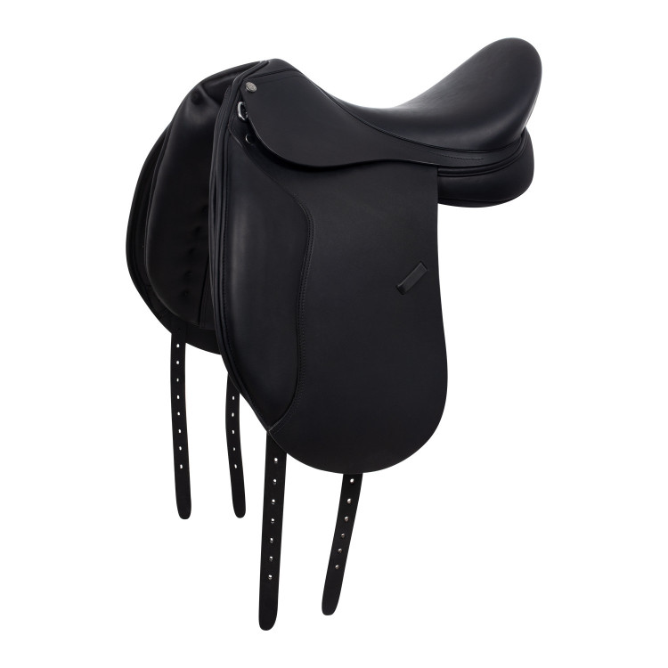 Dressuurzadel met lange kniewrongen Aachen Equestro