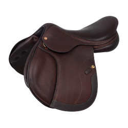 Springzadel Roma met houten boom en dubbel leer van Acavallo Donkerbruin Springzadel Roma met houten boom en dubbel leer van Acavallo Donkerbruin
