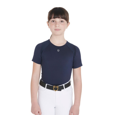 Technisch trainings-T-shirt kind Equestro Lilas