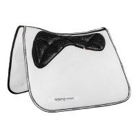 Vierkante dressuurpad van traagschuim met gelgrip en 3D-spacer Acavallo Wit Vierkante dressuurpad van traagschuim met gelgrip en 3D-spacer Acavallo Wit