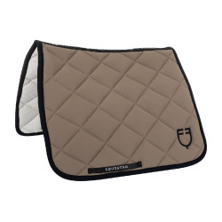 Technische stof dressuurdeken Black Line Equestro editie Walnoot Bruin