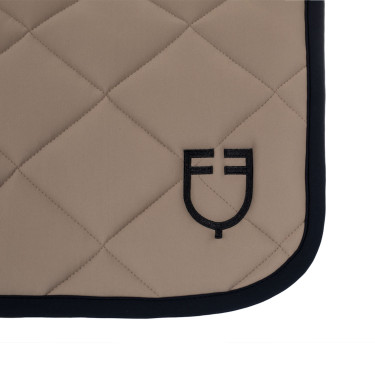 Technische stof dressuurdeken Black Line Equestro editie Walnoot Bruin