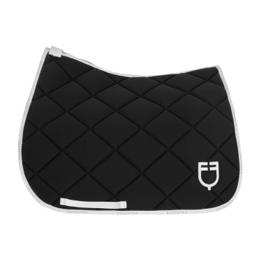 Technische stoffen dressuurdeken met GP Equestro-logo Zwart / wit