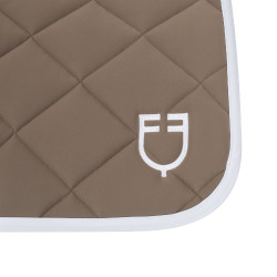 Technische stof dressuurdek met geborduurd logo White Line Equestro Walnoot Bruin