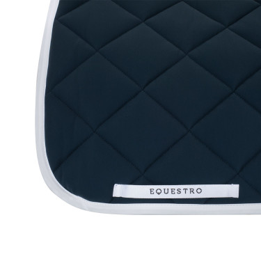 Technische stof dressuurdek met geborduurd logo White Line Equestro Marine Marineblauw Technische stof dressuurdek met geborduurd logo White Line Equestro Marine Marineblauw