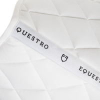 Technische stof dressuurdek met geborduurd logo White Line Equestro Wit