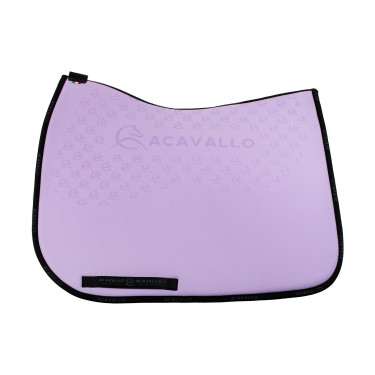 Lycra dressuurpad met gelgrip en bamboevezel aan de onderzijde Acavallo Lila / zwart Violet