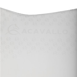 Lycra dressuurpad met gelgrip en bamboevezel aan de onderzijde Acavallo Wit / wit
