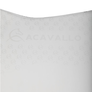 Lycra dressuurpad met gelgrip en bamboevezel aan de onderzijde Acavallo Wit / wit