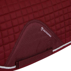 Tapis de dressage en coton modelé Equestro Bordeaux