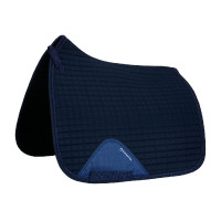 Dressuurdeken in katoen met motief Equestro Marine Marineblauw