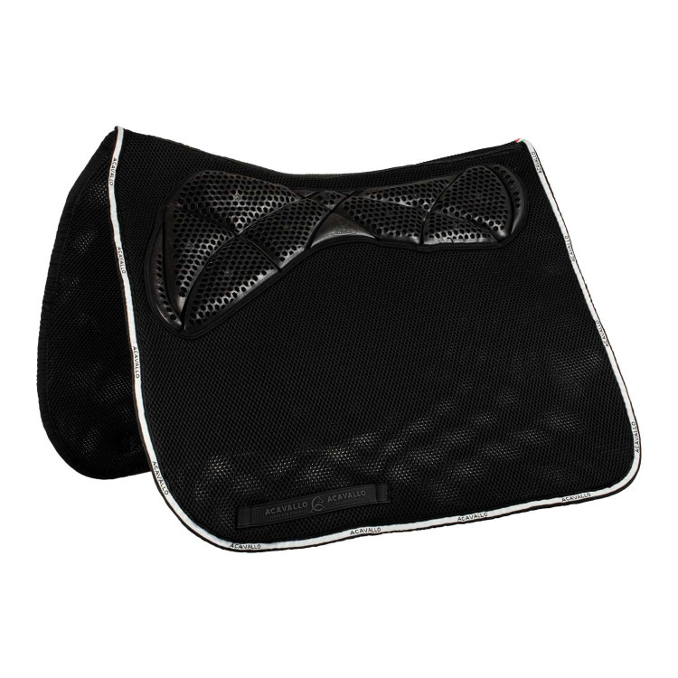 Vierkante dressuurpad van traagschuim met gelgrip en 3D-spacer Acavallo Vierkante dressuurpad van traagschuim met gelgrip en 3D-spacer Acavallo
