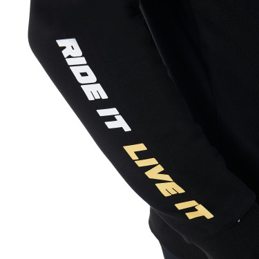 Sweat ronde hals man collectie Scuderia Equestro Zwart