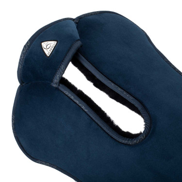 Schokdemper suède volledig schapenvacht Acavallo Blauw / zwart Schokdemper suède volledig schapenvacht Acavallo Blauw / zwart