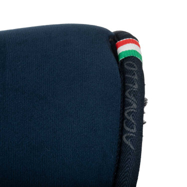 Schokdemper suède volledig schapenvacht Acavallo Blauw / zwart Schokdemper suède volledig schapenvacht Acavallo Blauw / zwart