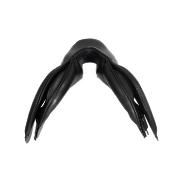 Venetiaanse hindernis met panelen van wol Acavallo Zwart