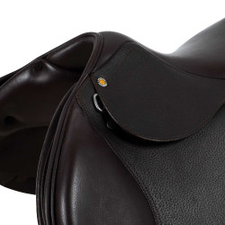 Hinderniszadel in gehamerd leer Supreme Evolution New Equestro Donkerbruin