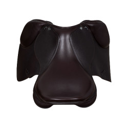Frans leren springzadel Supreme Evolution Equestro Donkerbruin