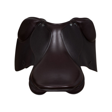 Frans leren springzadel Supreme Evolution Equestro Donkerbruin