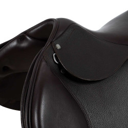 Frans leren springzadel Supreme Evolution Equestro Donkerbruin