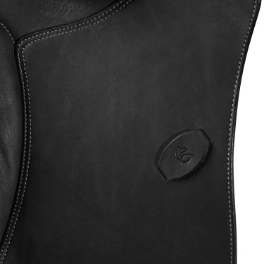 Bernini unisex zadel met wolpanelen Acavallo Zwart