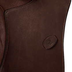 Bernini unisex zadel met wolpanelen Acavallo Donkerbruin