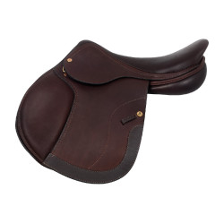 Springzadel Roma met houten boom en dubbel leer van Acavallo Donkerbruin Springzadel Roma met houten boom en dubbel leer van Acavallo Donkerbruin