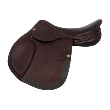Springzadel Roma met houten boom en dubbel leer van Acavallo Donkerbruin Springzadel Roma met houten boom en dubbel leer van Acavallo Donkerbruin