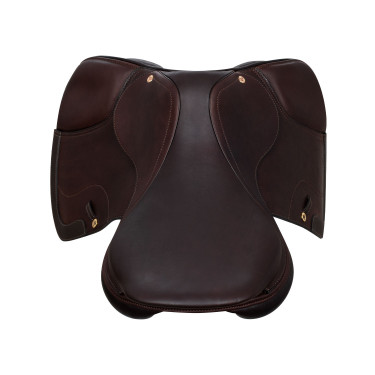 Springzadel Roma met houten boom en dubbel leer van Acavallo Donkerbruin Springzadel Roma met houten boom en dubbel leer van Acavallo Donkerbruin