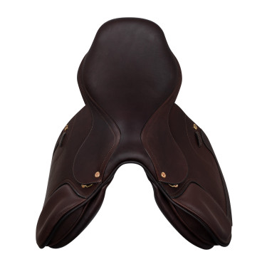 Springzadel Roma met houten boom en dubbel leer van Acavallo Donkerbruin Springzadel Roma met houten boom en dubbel leer van Acavallo Donkerbruin