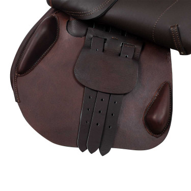 Springzadel Roma met houten boom en dubbel leer van Acavallo Donkerbruin Springzadel Roma met houten boom en dubbel leer van Acavallo Donkerbruin