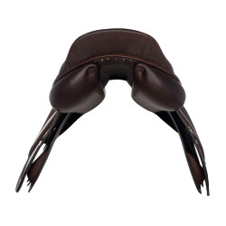 Springzadel Roma met houten boom en dubbel leer van Acavallo Donkerbruin Springzadel Roma met houten boom en dubbel leer van Acavallo Donkerbruin