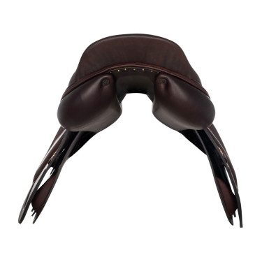 Springzadel Roma met houten boom en dubbel leer van Acavallo Donkerbruin Springzadel Roma met houten boom en dubbel leer van Acavallo Donkerbruin