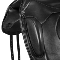Dressuurzadel Leonardo met wolpanelen Acavallo Zwart Dressuurzadel Leonardo met wolpanelen Acavallo Zwart