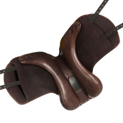 Dressuurzadel Leonardo met wolpanelen Acavallo Donkerbruin